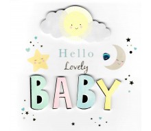 Kaartje Hello Lovely BABY - 3D